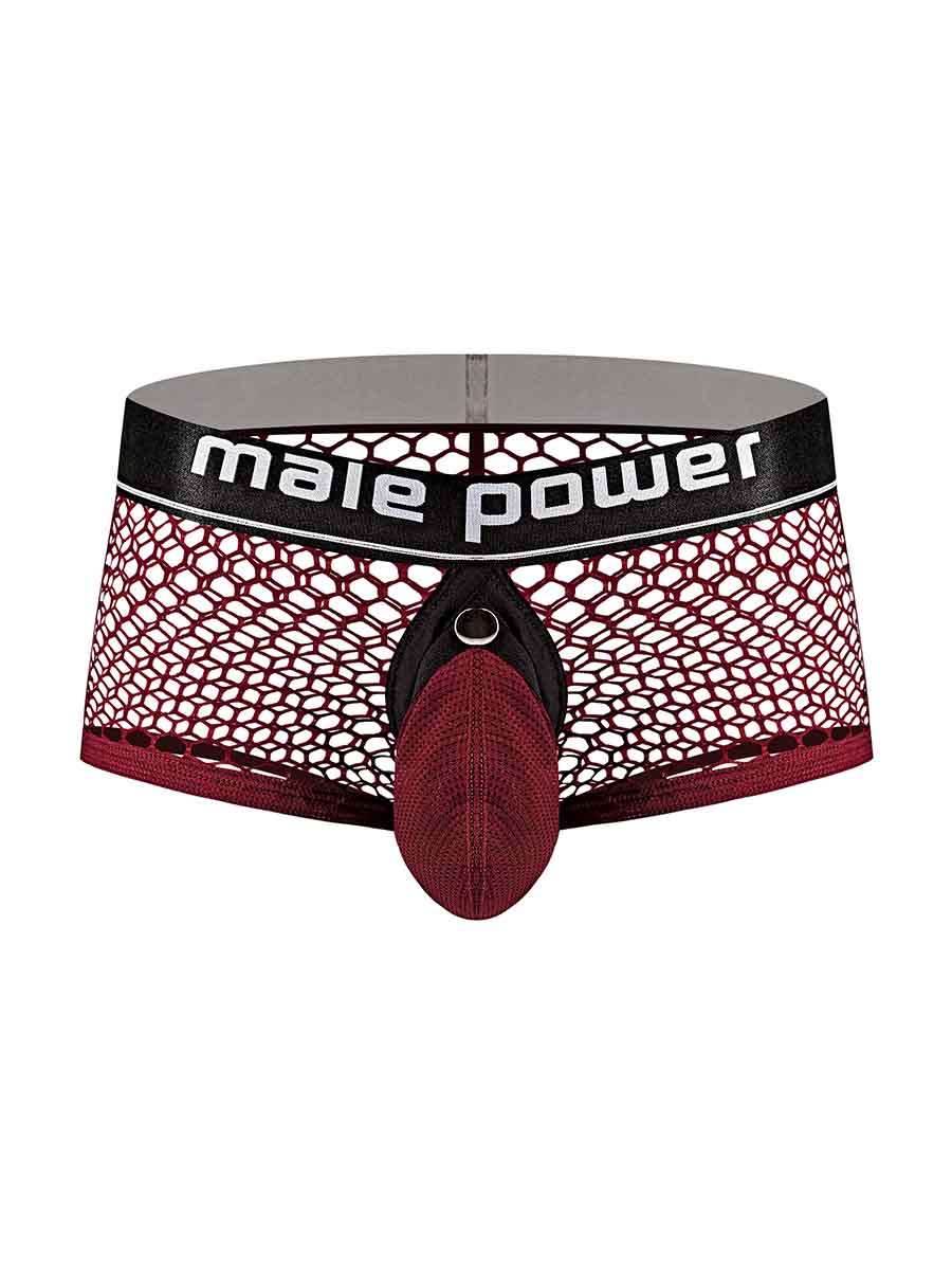 Cock Pit Net Mini Cock Ring Short - Large - Burgundy MP-120260BNLG