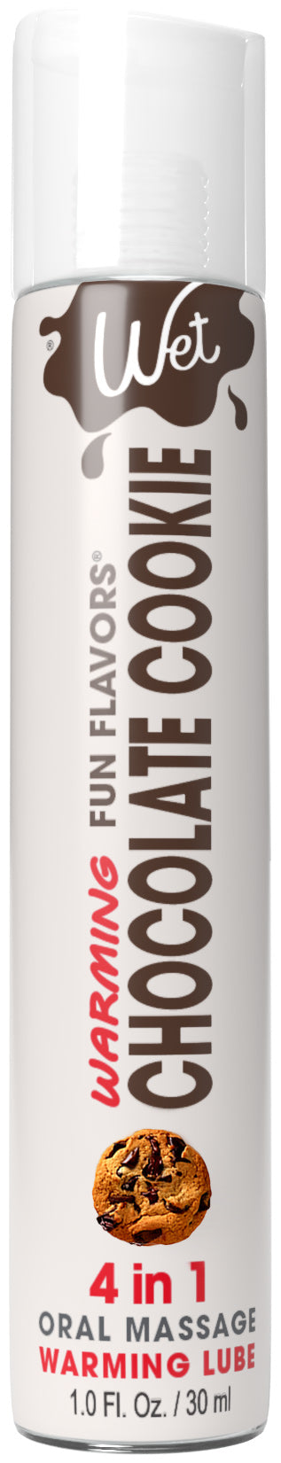 Wet Warming Fun Flavors - Chocolate Cookie - 4 in 1 Lubricant 1 Oz WT21581