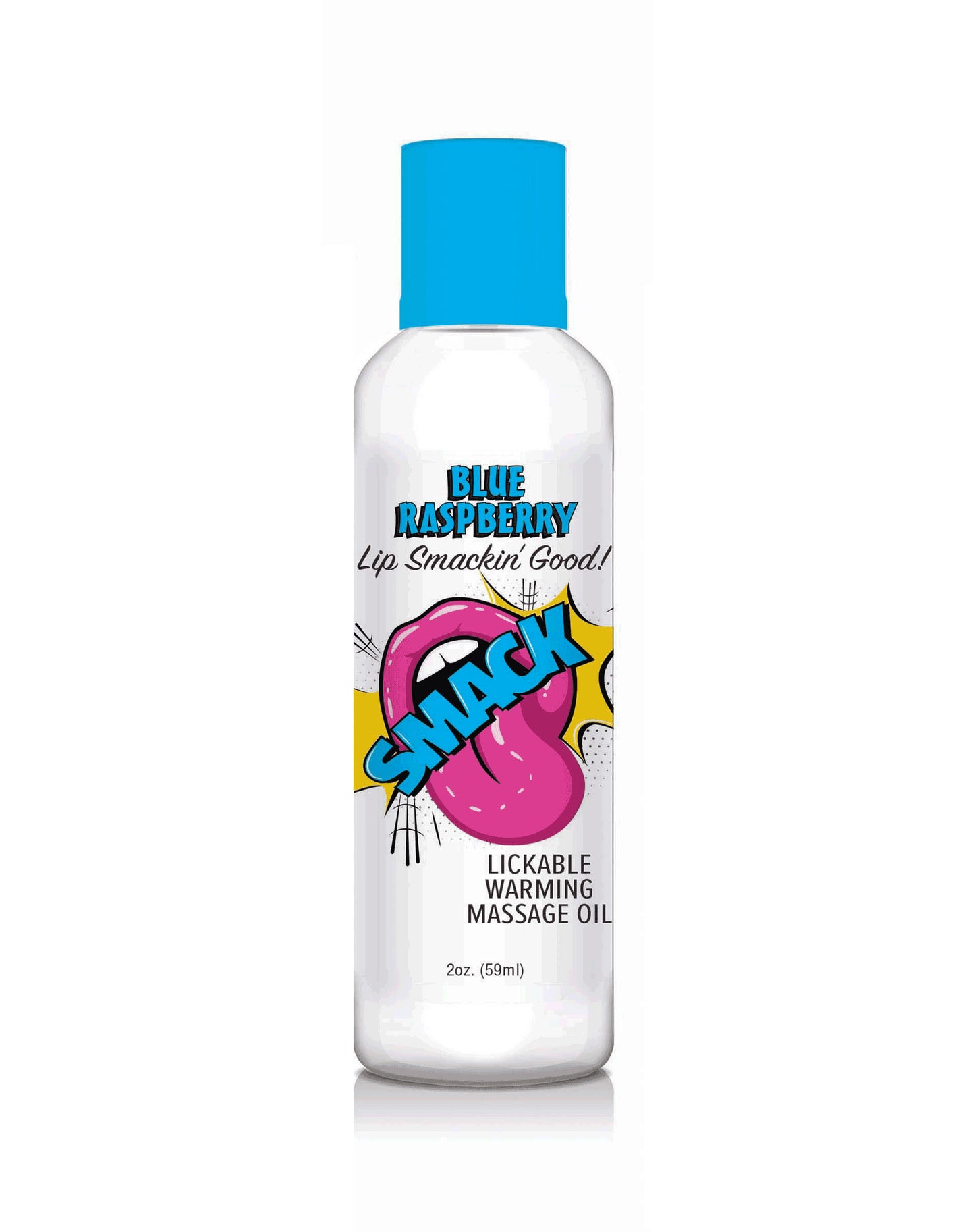 Smack Warming and Lickable Massage Oil - Blue Raspberry 2 Oz LG-BT405