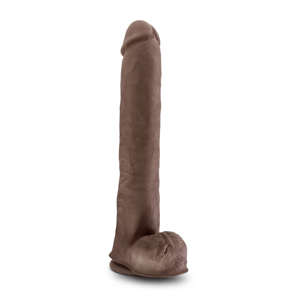 Au Naturel - Daddy - 14 Inch Sensa Feel Dual Density Dildo - Chocolate BL-26646