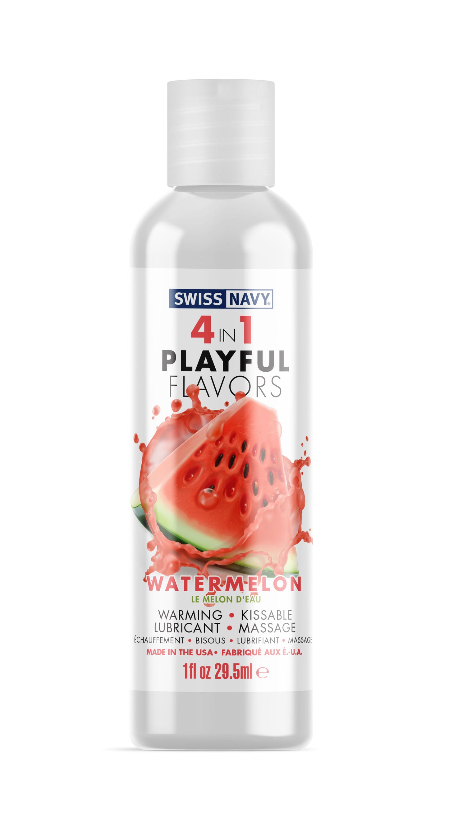 Swiss Navy 4-in-1 Playful Flavors - Watermelon 1 Oz MD-SN4N1FWM1