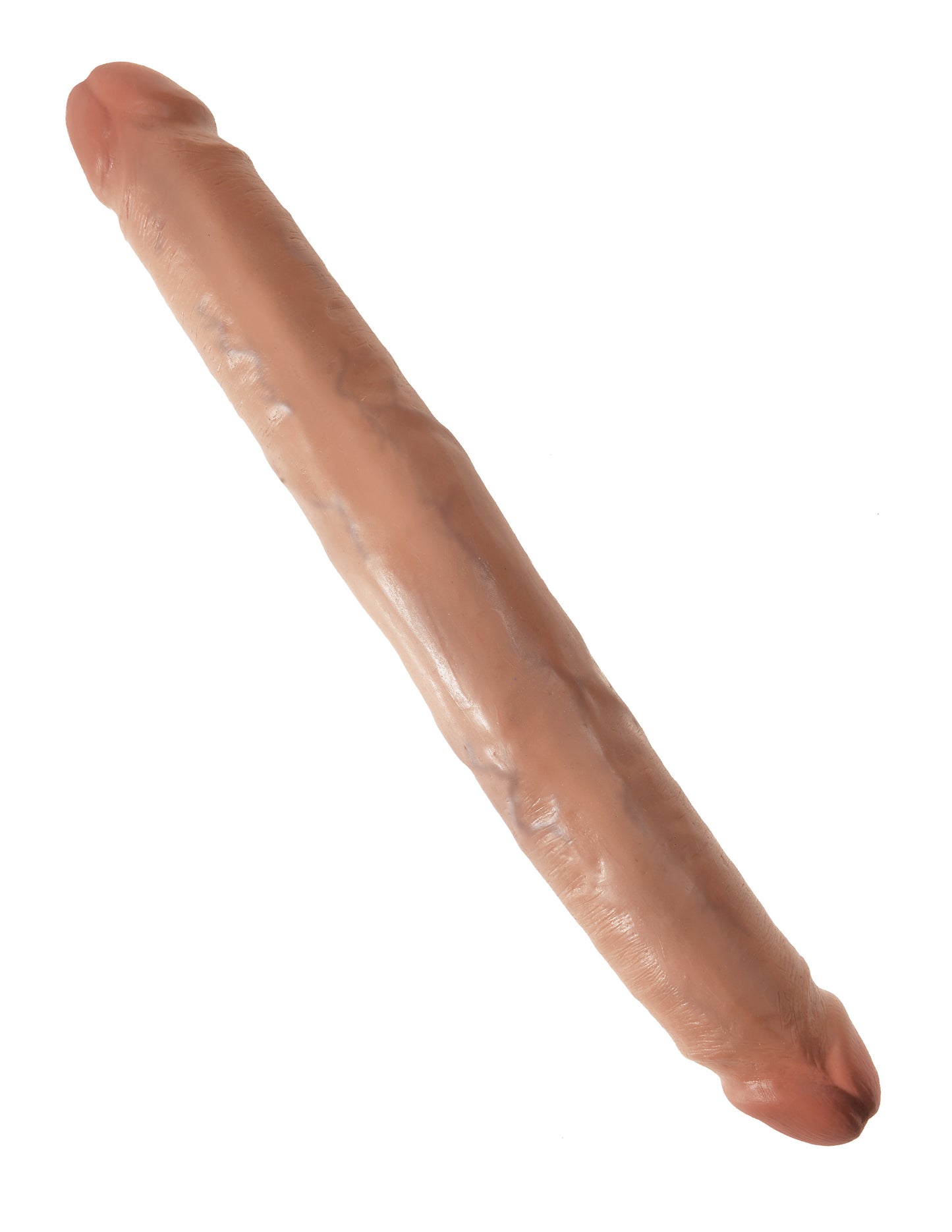 King Cock 12 Inch Slim Double Dildo - Tan PD5516-22