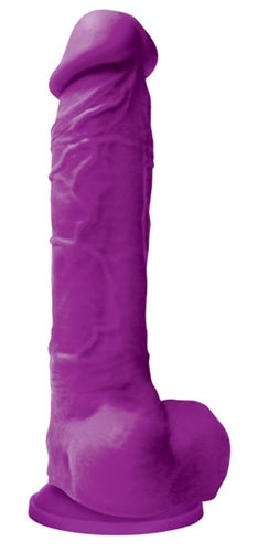 Colours Pleasures - 8 Inch Dildo - Purple NSN0405-25