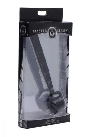 Master Series Spiked 5 Row Pinwheel - Black MS-AE696