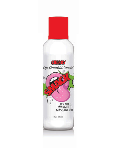 Smack Warming and Lickable Massage Oil - Cherry 2 Oz LG-BT406