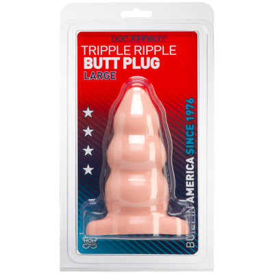 Large Triple Butt Plug - White DJ0247-02