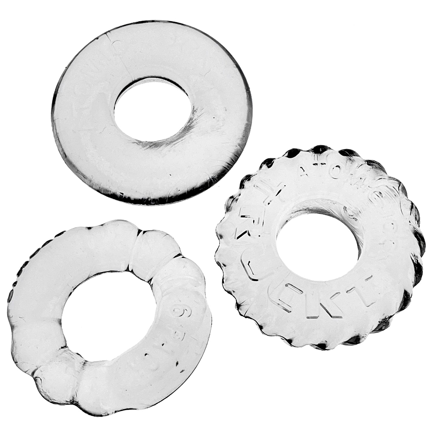 Bonemaker 3-Pack Boner Rings - Clear OX-3061- CLR