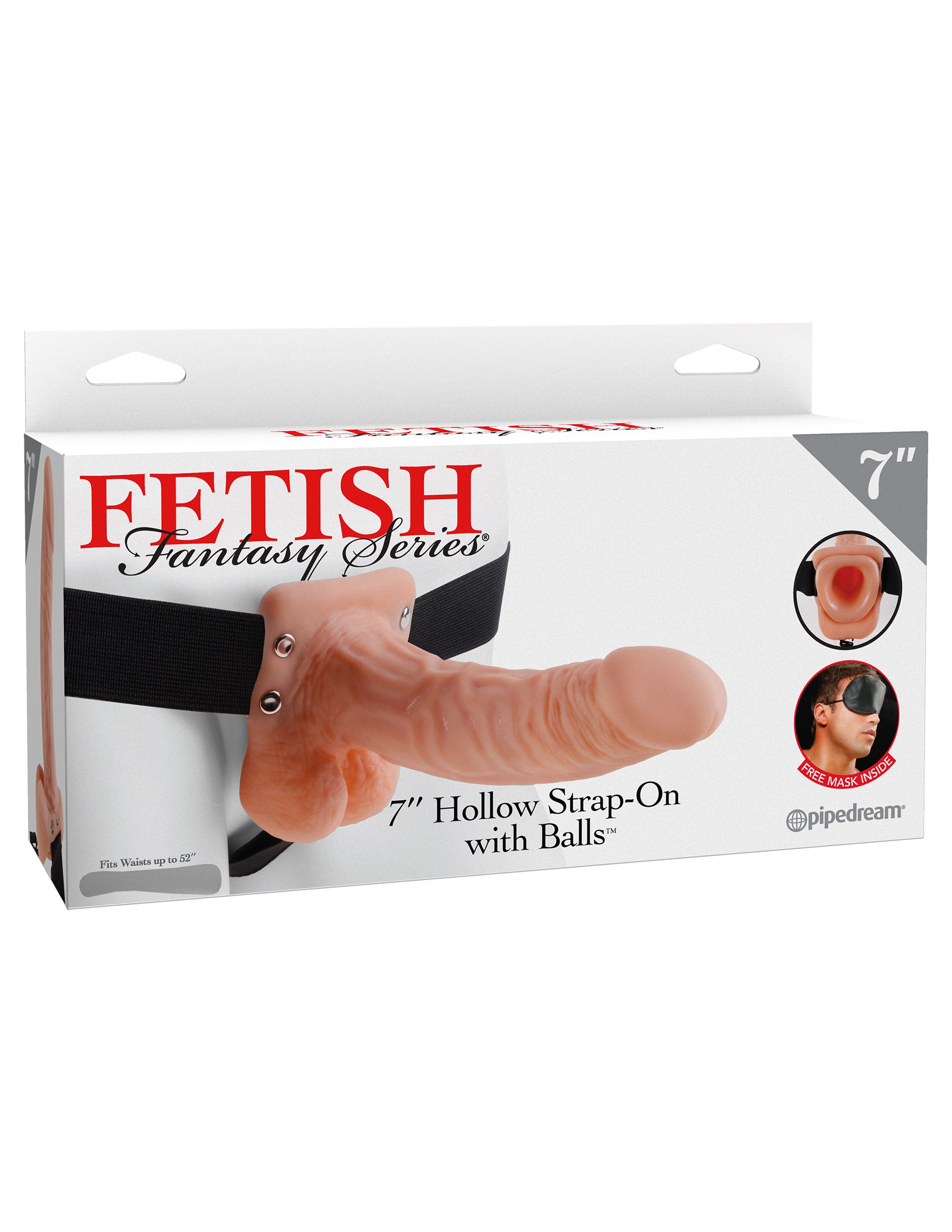 Fetish Fantasy Series 7 Inch Hollow Strap-on With  Balls - Flesh PD3373-21