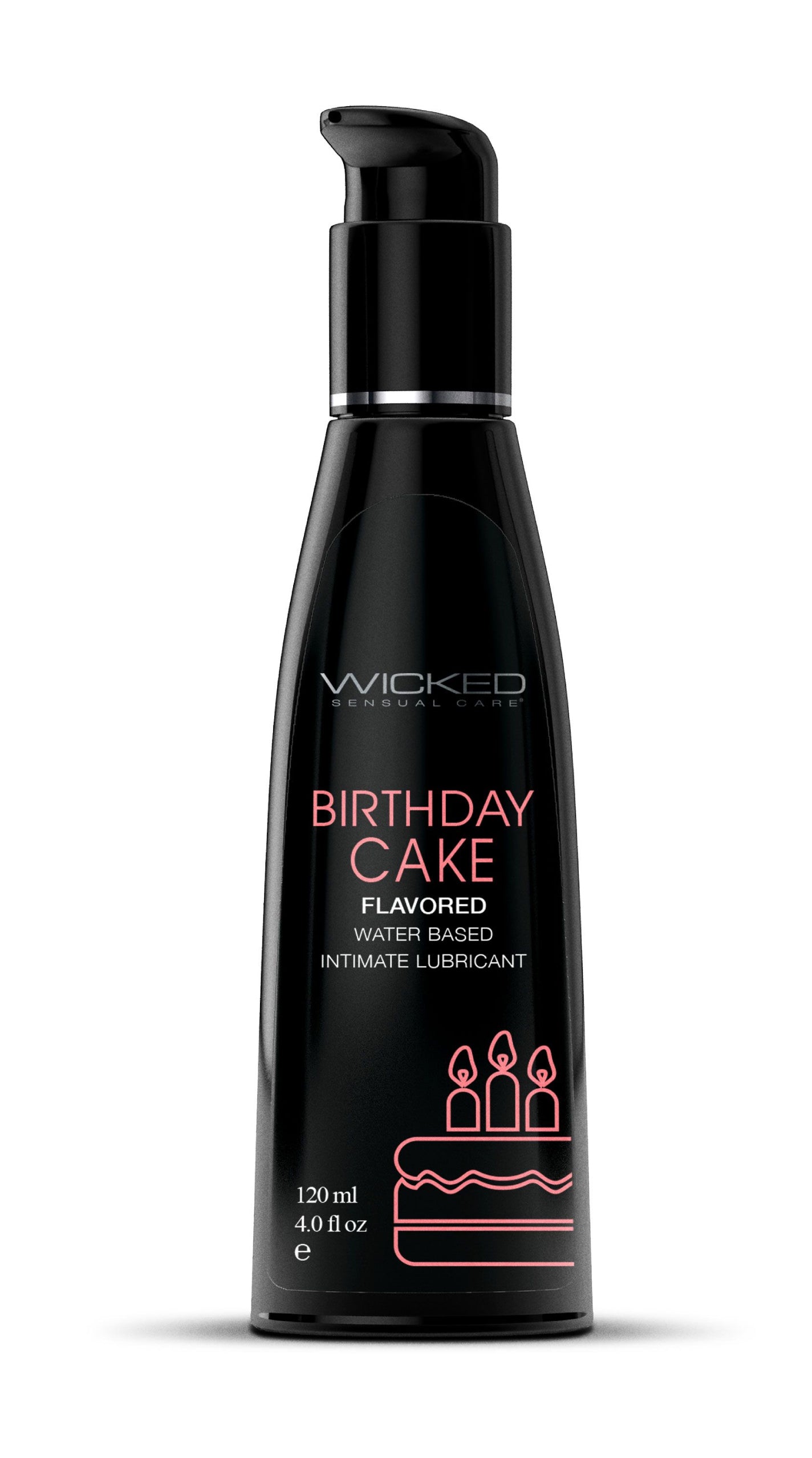 Aqua Birthday Cake Flavored Water Based Intimate Lubricant 4 Fl. Oz. WS-90444