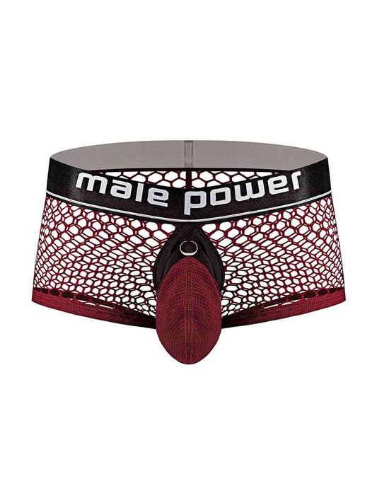 Cock Pit Net Mini Cock Ring Short - Extra Large - Burgundy MP-120260BNXL