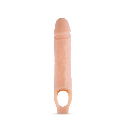 Performance Plus - 10 Inch Silicone Cock Sheath Penis Extender - Vanilla BL-22593