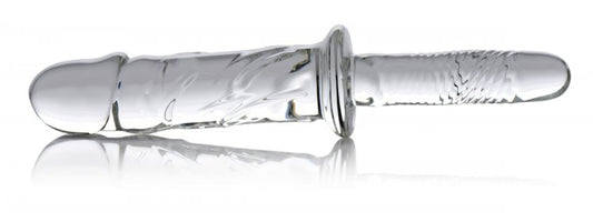 Brutus Glass Dildo Thruster - Clear MS-AF178