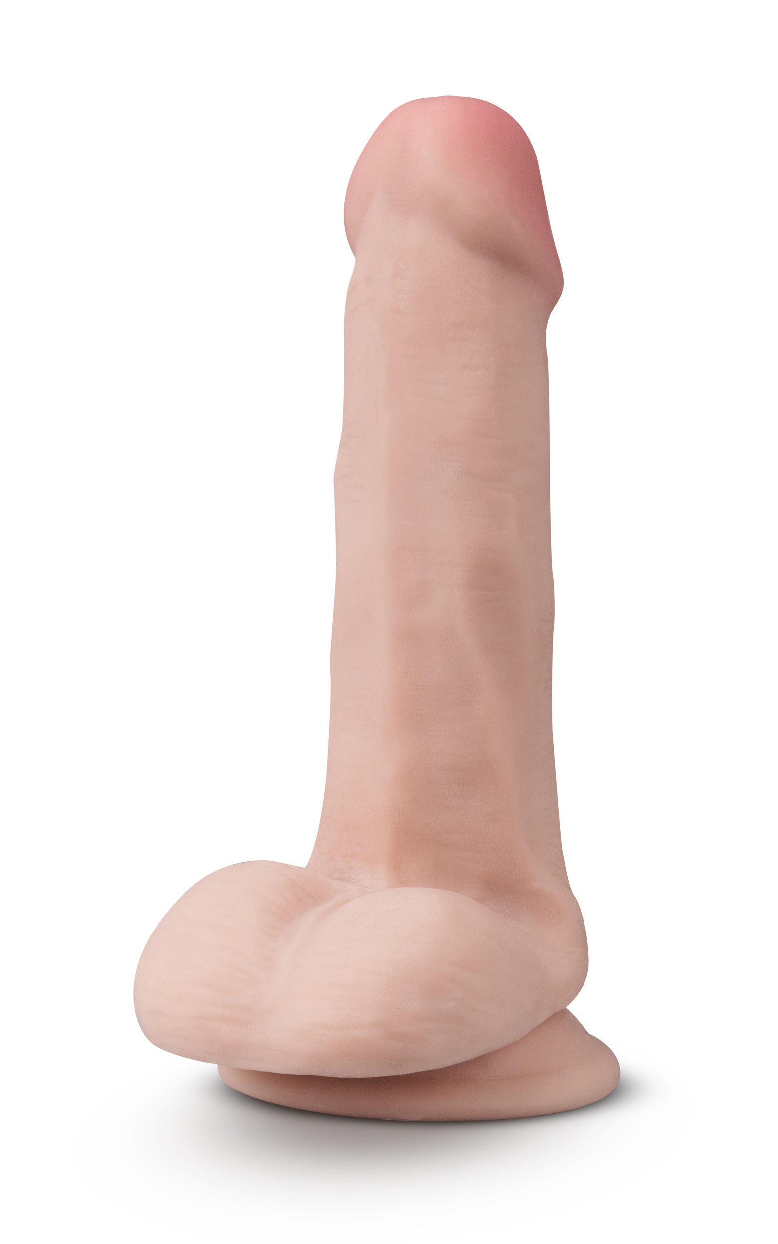 Dr. Skin Plus - 6 Inch Posable Dildo With Balls -  Vanilla BL-14903